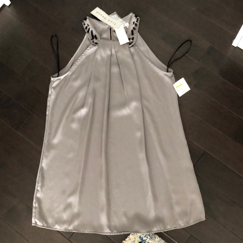 BNWT Dressy Silver Top